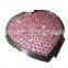 Bling Rhinestone Heart Shape Jeweled Mirror