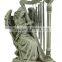 Garden Angel with Harp Wind Chimes