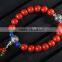 Red Cinnabar bead stretch bracelet for women girls 12styles