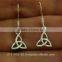 Tiny Celtic Trinity Knot Silver Earrings, ep155-b