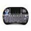 2.4g air mouse for android tv box, back light Wireless air mouse for m8s, Mini wireless keyboard Air mouse combo
