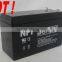 VRLA 12V 7AH Sealed lead acid storage battery for light