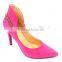 very sexy high heel lady shoes special pump with zipper