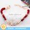 My Love Gold Plated Coforful Woven Rope Bracelets for Shopkeeper