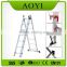 YK EN 131 Hot sale 3*11 steps portable folding compact construction extension super ladder