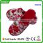 New Fashion Plush Slippers Lady flower printing Winter Slippers