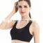 Custom womens crop tops, breathable seamless wireless womens yoga sports bra