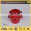 Creamic cocotte set, mini red cocotte set