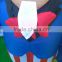PATRIOTIC INFLATABLE 6' UNCLE SAM HOLDING AMERICAN FLAG WITH BALD EAGLE