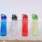 2016 BPA free Tritan plastic material drinking water bottle child water bottle with rubber straw and ice infuser