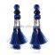 2016 A-bomb Wholesale Fashionable Golden Beaded Tassel Earrings