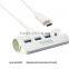 Forida MAC style Type C hub Aluminium hub USB3.0 hub with LED light