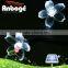 new products Artificial flowers 20LED Double lotus LED solar strig lights for christmas, party, home, garden, fence decoration