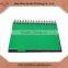 2015 newest original design custom cheap Spiral School Notebook with transparency plastic divided paper