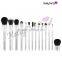 hottest 14PCS silver makeup brush shaving brush powder brush Goat hair                        
                                                                                Supplier's Choice