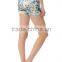 Sublimation polyester make printing pattern women wholesale spandex shorts