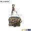 Simple style leopard leather with wristlet strap ladies best small crossbody bag