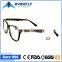 Fashion Demi Color Acetate Eyeglasses Cateye Shape Acetate Optical Frames