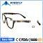 Fashion demi color acetate eyeglasses cateye shape acetate optical frames