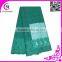 Heavy big party lace royal blue stones cord lace fabric for garments