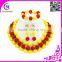 China supplier costume jewelry coral beads necklace jewelry sets princess elegant beads for Christmas gift or party