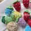 Crochet Fruit DIY Crafts crochet strawberry appliques