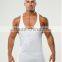 Plain white bodybuilding gym mens stringer tank top wholesale