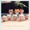 ceramic cartoon kitty figurine handmade gift set