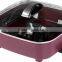 square Non stick ceramic coating electric frying pan and grill