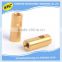 China manufacturer OEM high precision hollow threaded brass bolt and screw