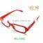 Plastics red Reading glasses made in china