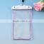 Plastic pvc waterproof bag for mobile phone with string / waterproof beach bag with zipper
