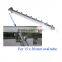 Chrome Oval Tube Slanting Tube Clothes Hanging Metal Display Hooks with Ball Stopper