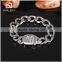 Wholesale fashion high quality polished titanium stainless steel men's anchor bracelet