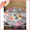 Low price polyester linen plain printed checkered round tablecloth for sale polyester linen plain printed checkered