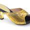 Hot sale bright beautiful color new fashion pattern ladies shoes 7 different colors pattern number DX16-708