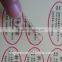 Mineral water PP plastic sticker