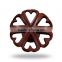 Acrylic Brown FLower Knobs