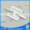 Q-0782 metal labels and tags for handbag silver quadrate logo plate