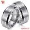 Fashion Jewelry Tungsten Ring Burshed Surface Center 8mm
