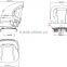 Truck seat, skid steer seat,Suspension Toyota forklift seat (YY50-9)