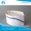 8.5cm height  paper forage hat (double blue strip)