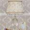 New design European style clear crystal table lamp with lace lampshade