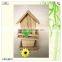 miniature decoration doll shape fence wooden bird house