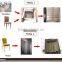 Catering area stainless steel banquet chair for restaurant