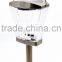 12pk 3-in-1 Stainless Steel Glass Lens Solar Garden Lawn LED Path Light