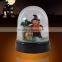 Custom plastic Halloween tombstone skull snow globe