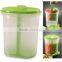Food Grade Plastic Pickle Jar with Strainer, Clear Plastic Vegetable Storage Container for Pickle