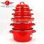 New design luxurious enamel stew pot casserole hot pot turkey pot OEM