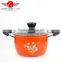 High quality Longfei colorful stock pot/soup stock pot/stainless steel handle stock pot